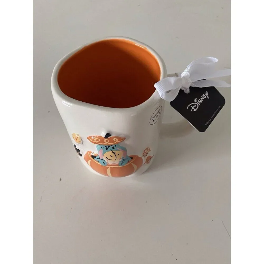 Rae Dunn Disney Eeyore Donkey Halloween Mug Pumpkin Trick or Treat‎ Double Sided
